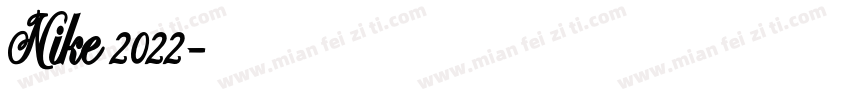 Nike 2022字体转换